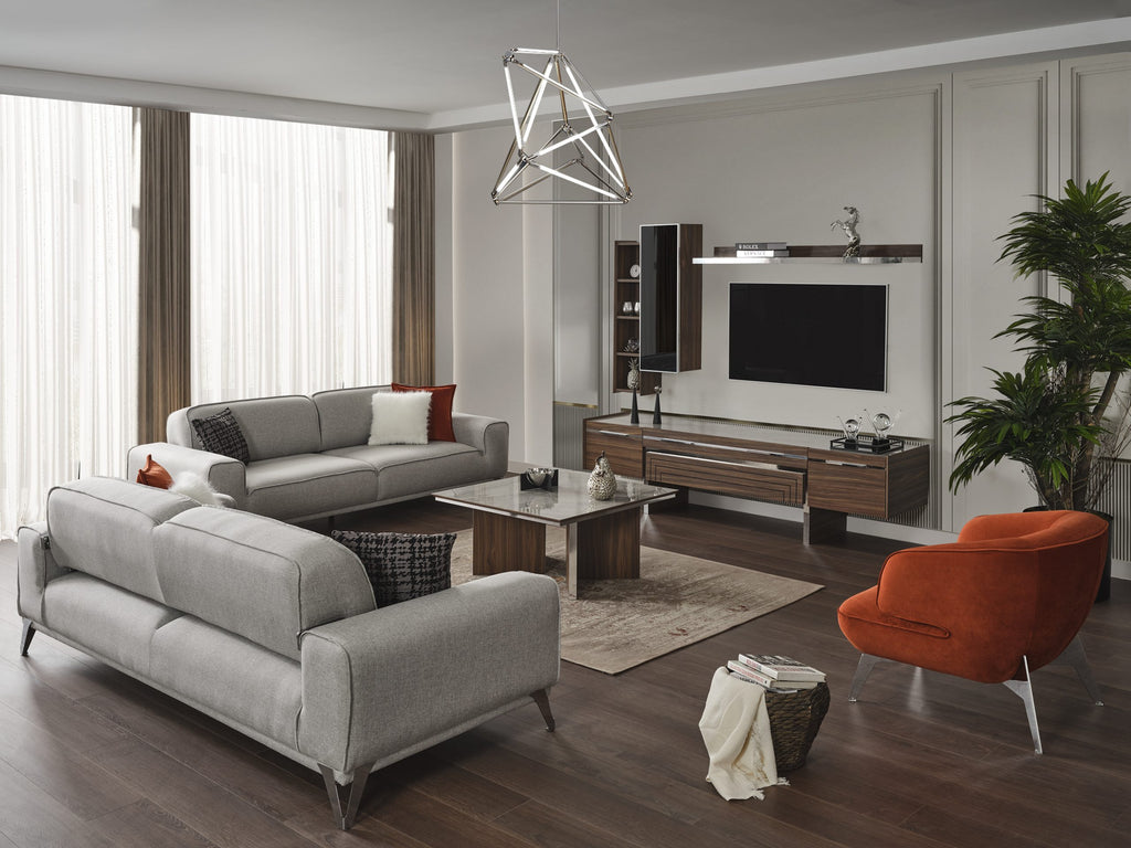 Bursa Sofa Bed Light Gray - Environment Angle