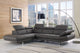 Pandora Sectional Sofa Black - Environment two