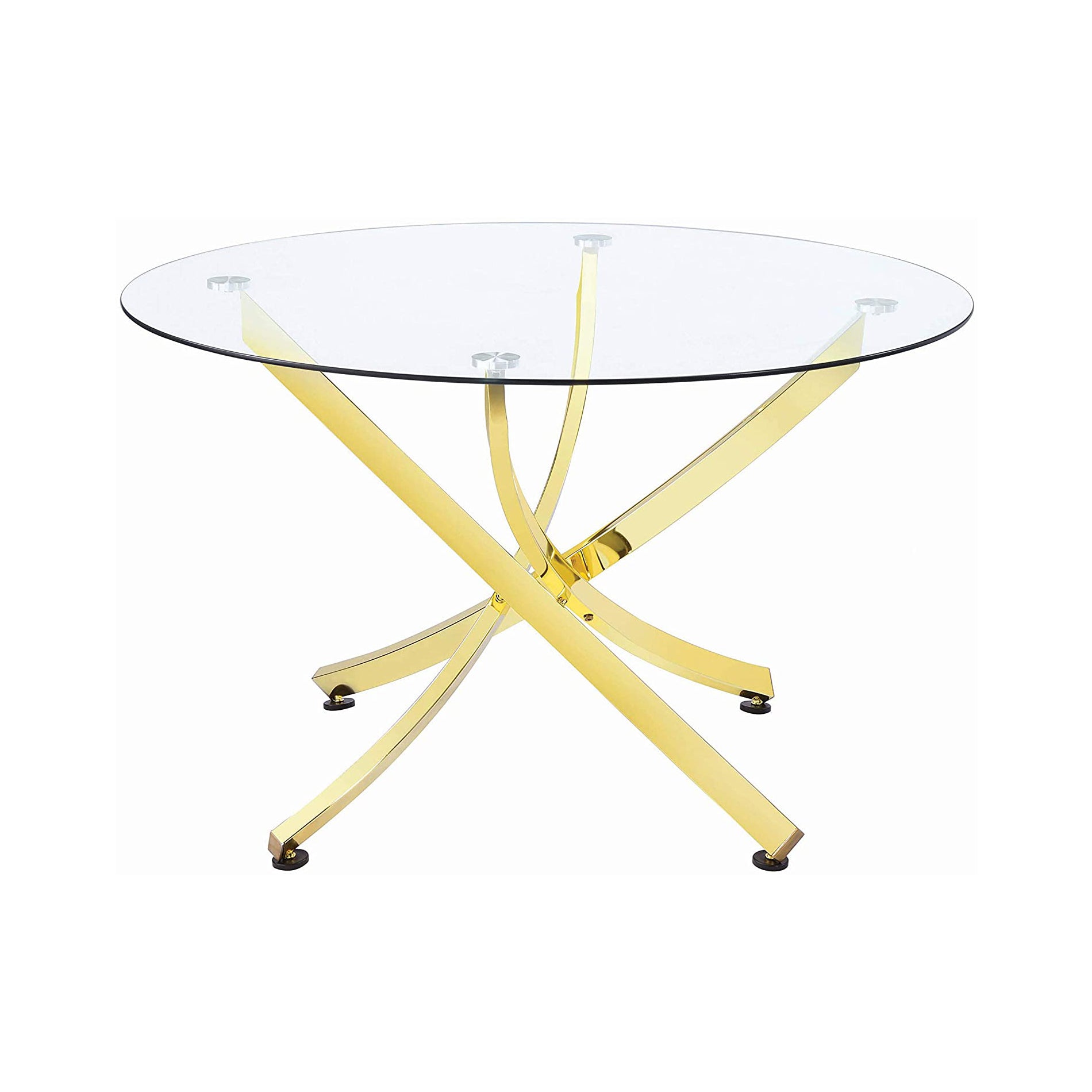 Coaster Chanel Brass Dining Table