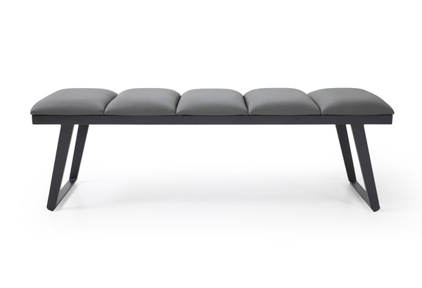 Ethan Bench Dark Gray - Front