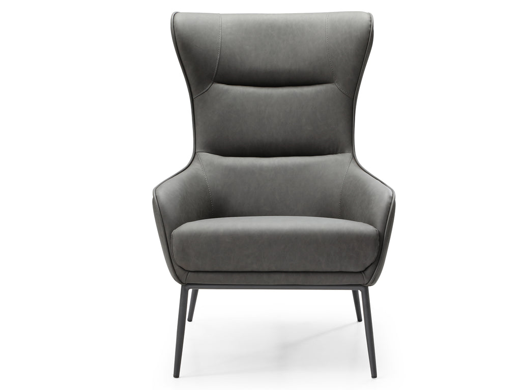 Wyatt Leisure Chair Dark Gray - Front
