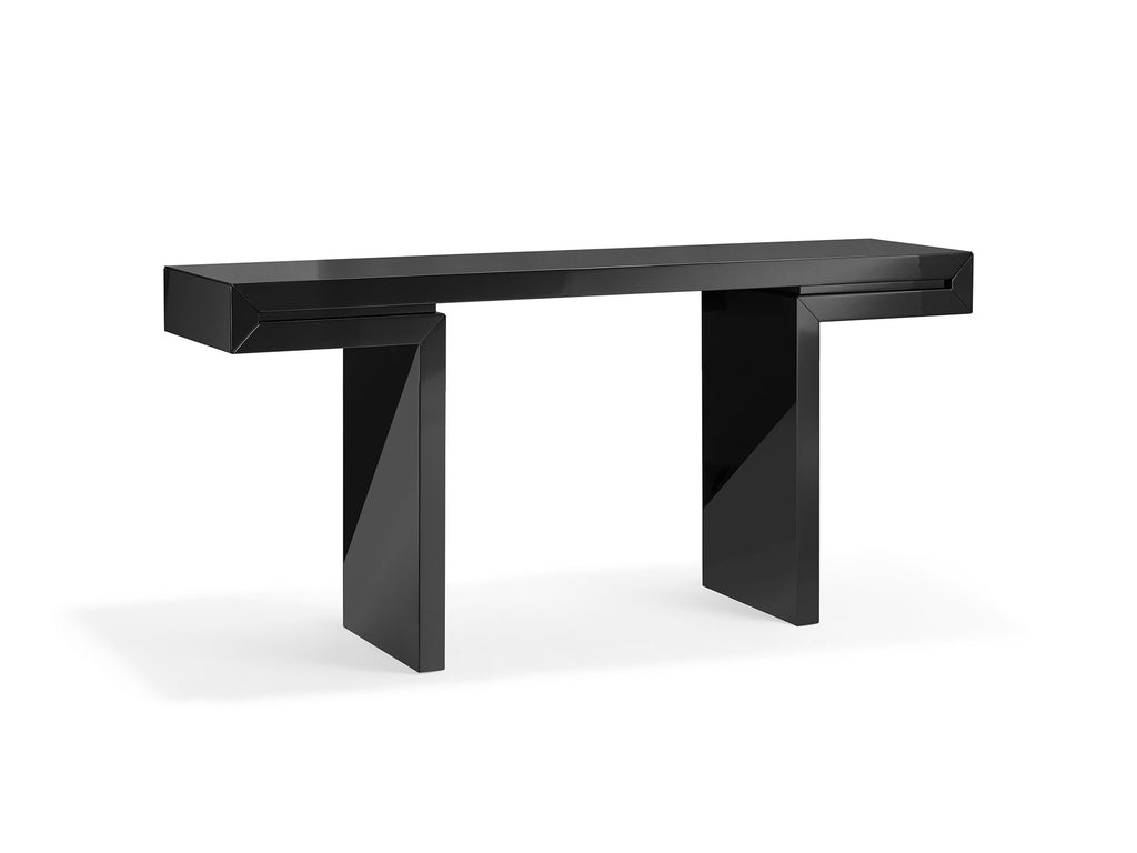 Delaney Console Table Black - Angle