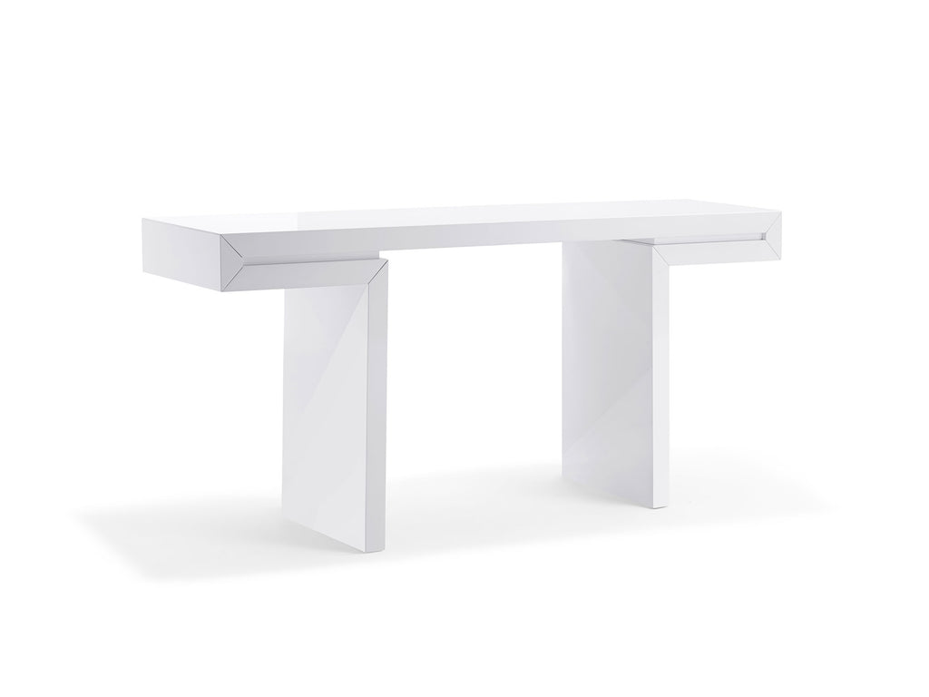 Delaney Console Table White - Angle