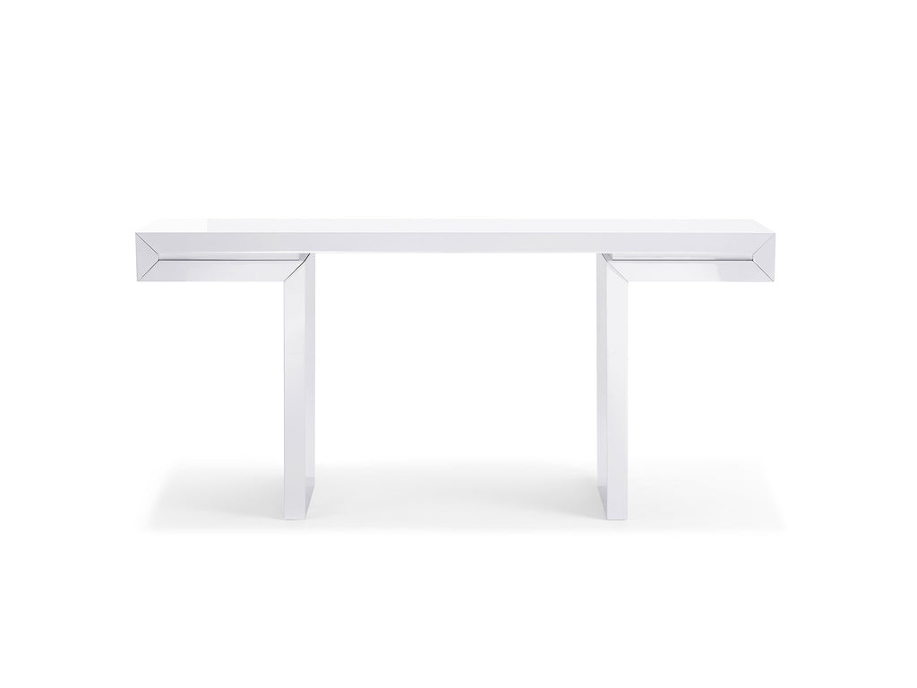 Delaney Console Table White - Front