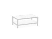 Angelina Outdoor Coffee Table White - Angle