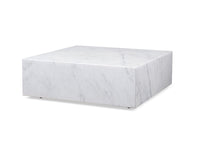 Cube Coffee Table White - Angle