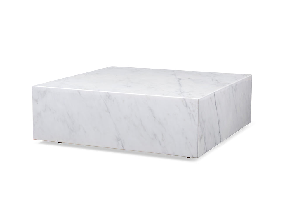 Cube Coffee Table White - Angle