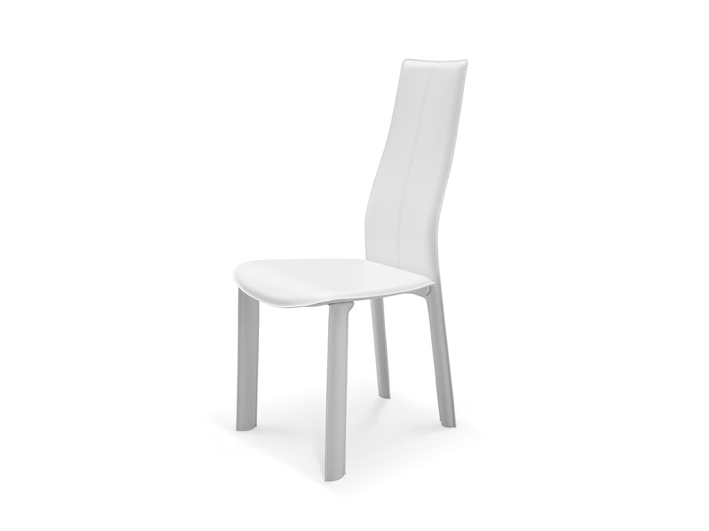 Allison Dining Chair White - Angle