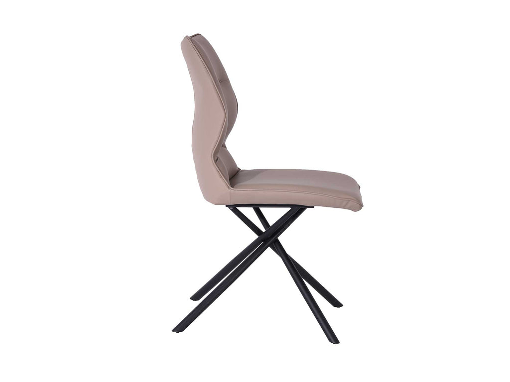 Marlon Dining Chair Taupe - Side