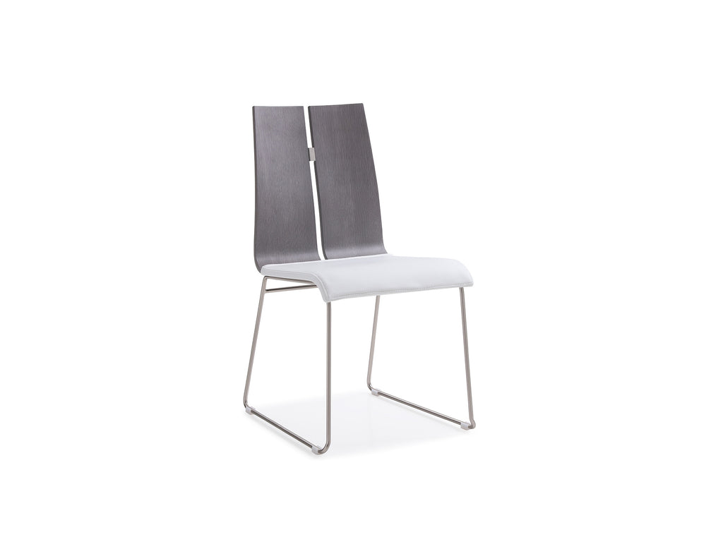 Lauren Dining Chair Gray White - Angle