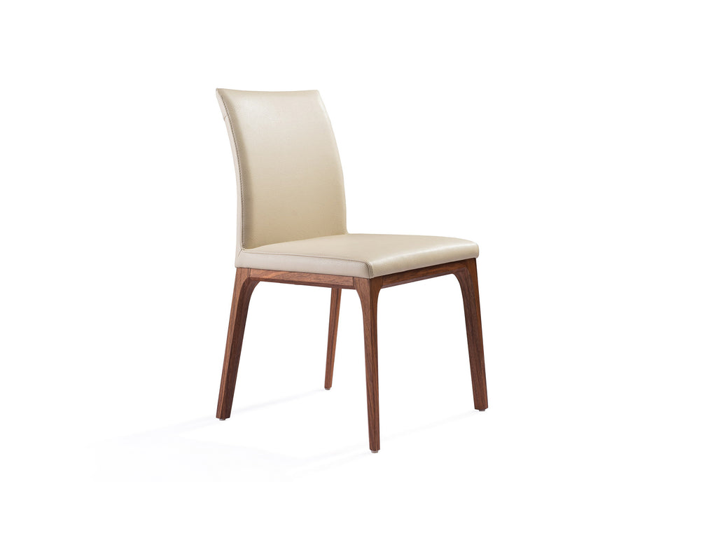 Stella Dining Chair Walnut Taupe - Angle