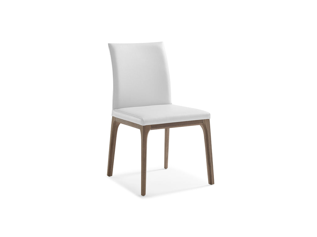 Stella Dining Chair Walnut White - Angle