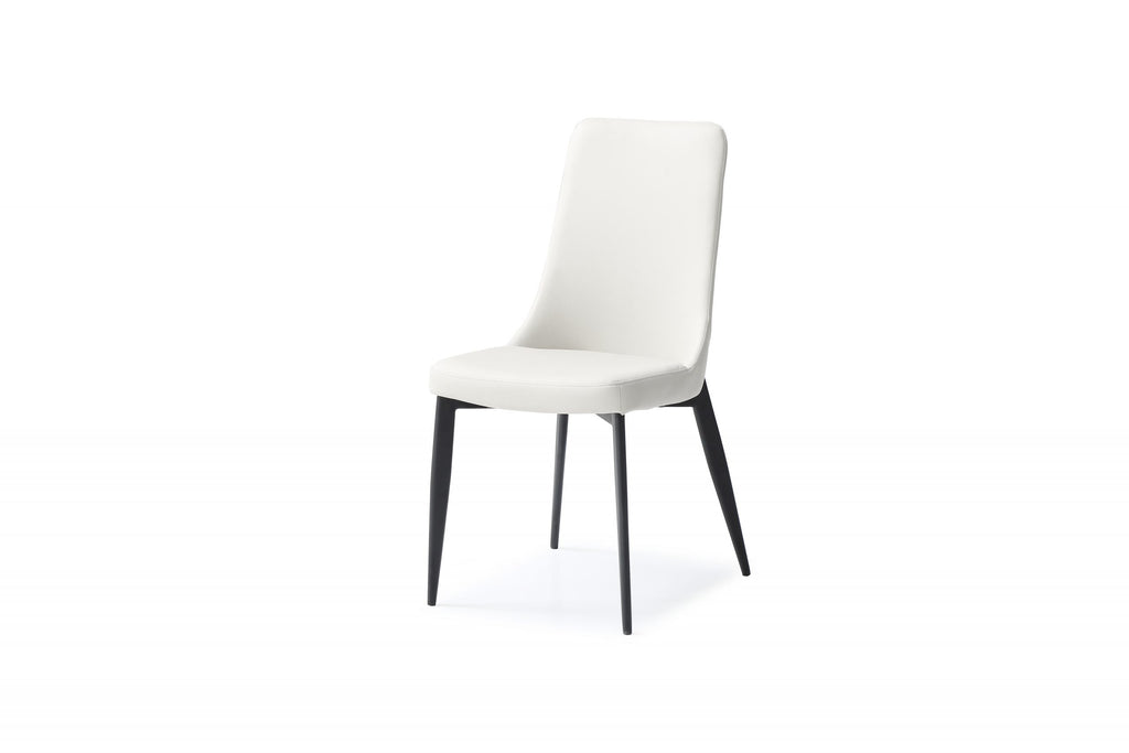 Luca Dining Chair White - Angle