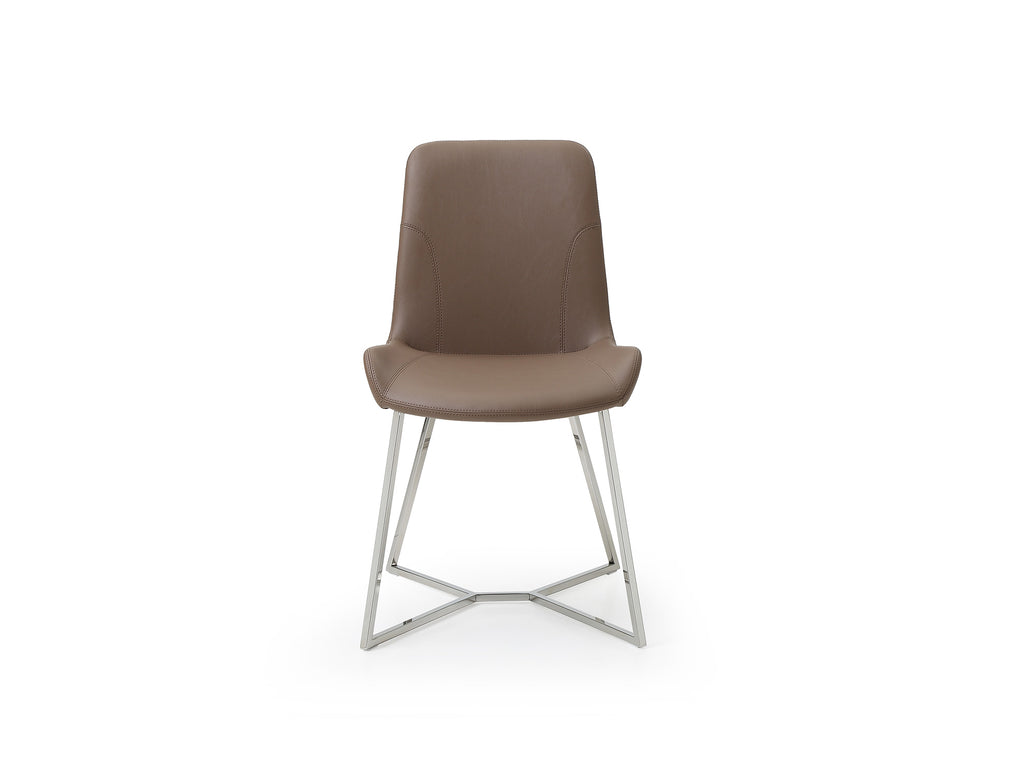 Aileen Dining Chair - Taupe - front