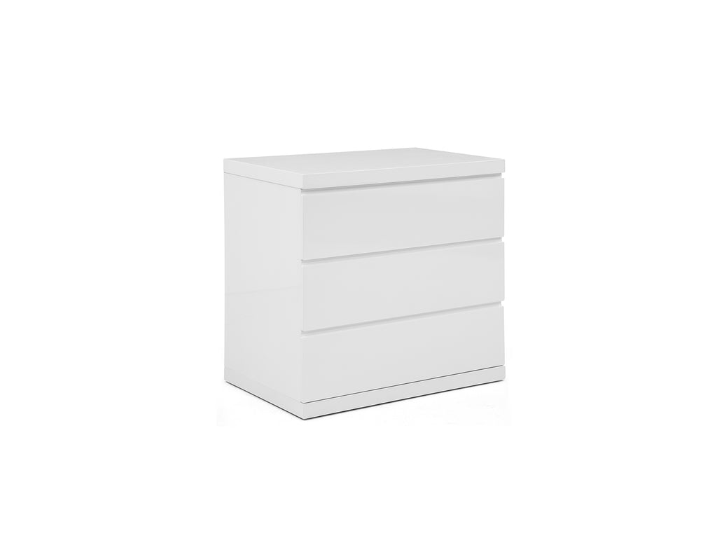 Anna Single Dresser White - Angle