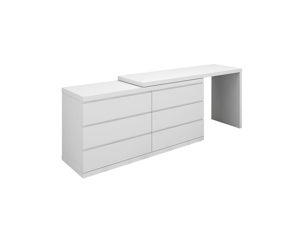 White Anna / Eddy Dresser Extension - Renzzi Furniture