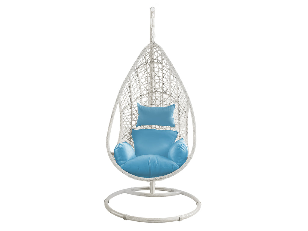 Bravo Outdoor Egg Chair White - Front