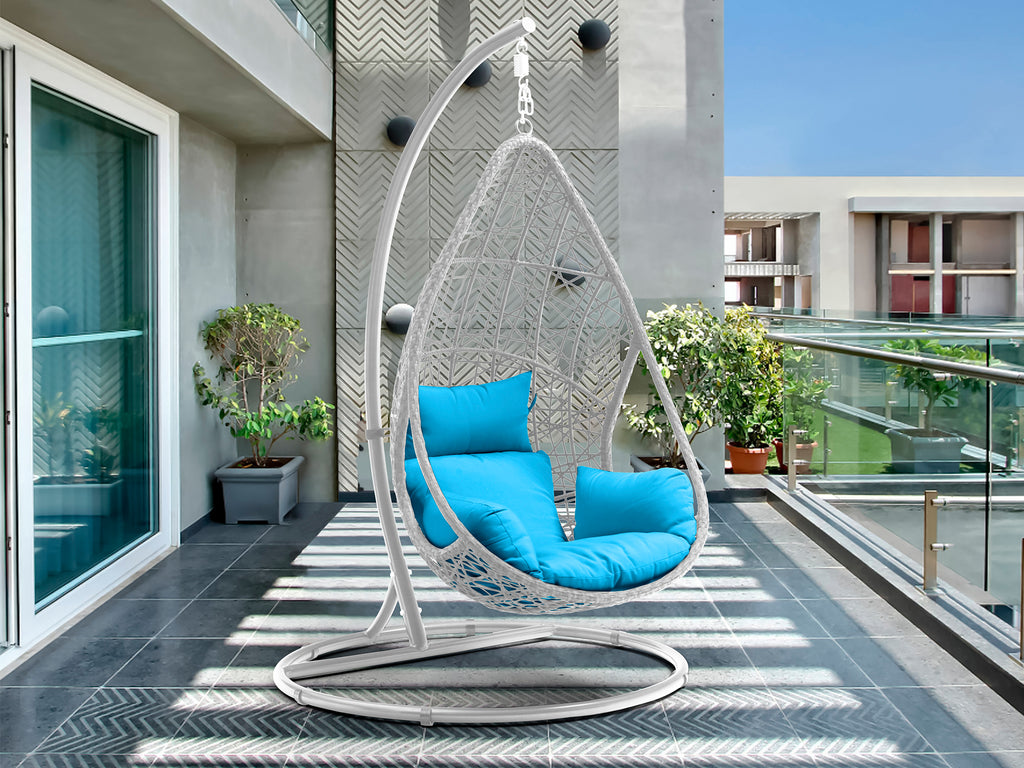 Bravo Outdoor Egg Chair White - Environment