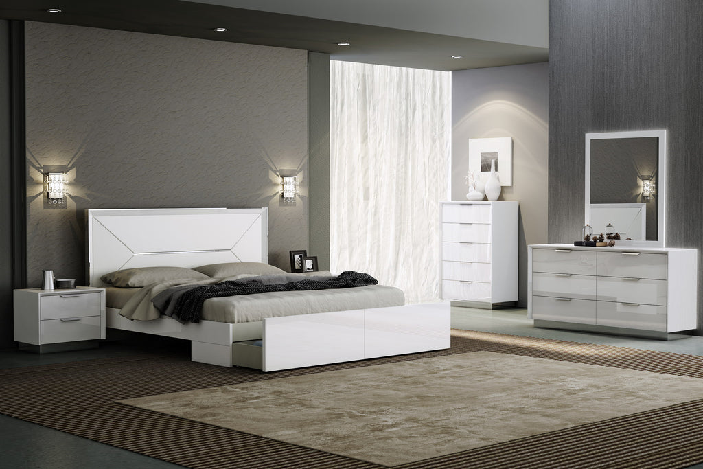 Navi Double Dresser White - Renzzi Furniture