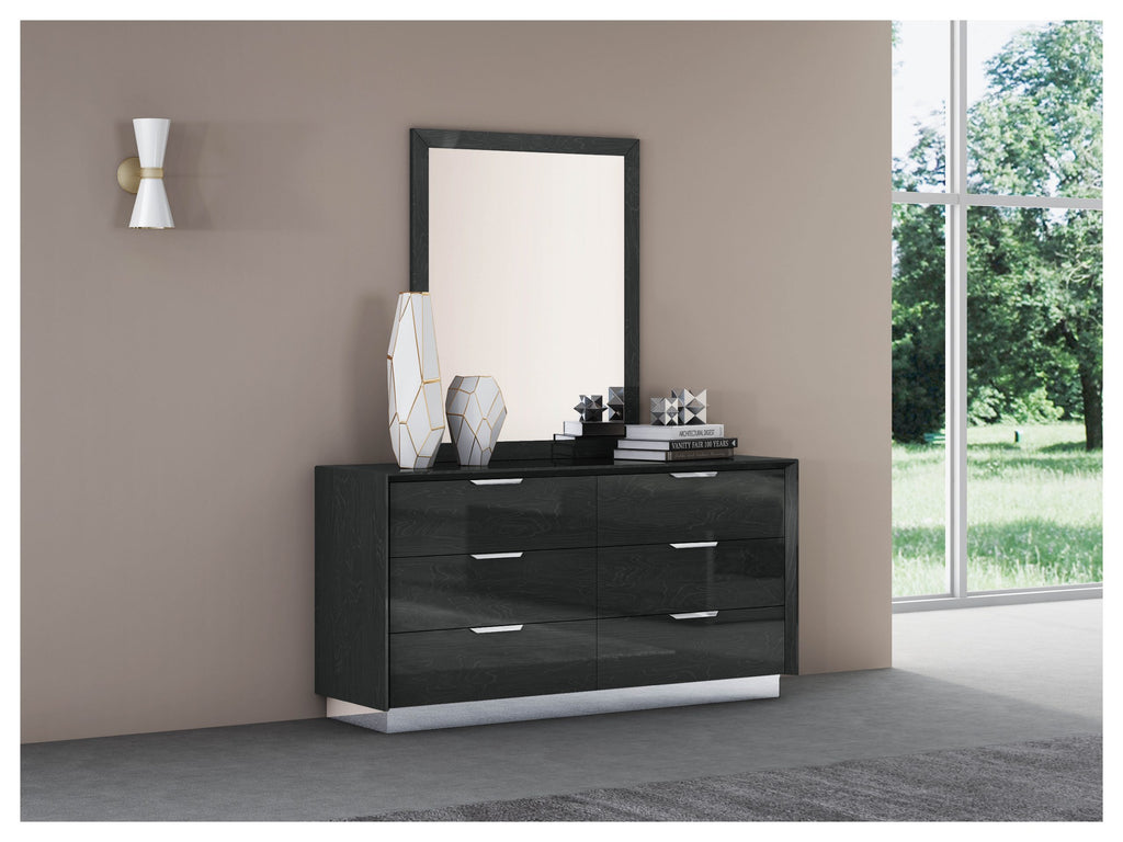 Navi Double Dresser Gray - Renzzi Furniture