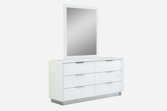 Navi Double Dresser White - Renzzi Furniture