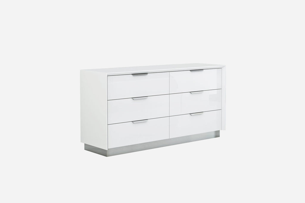 Navi Double Dresser White - Renzzi Furniture