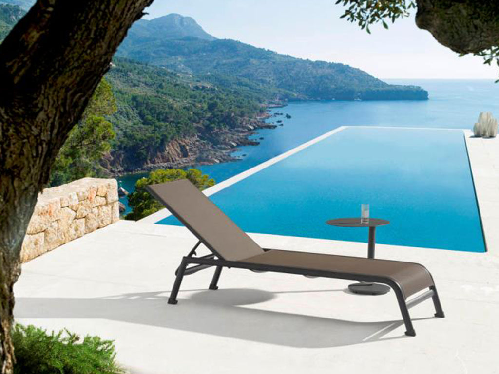 Sunset Outdoor Chaise Taupe - Environment 1