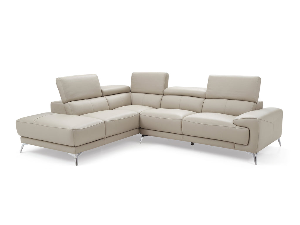 Fabiola Sectional Sofa Light Gray - Renzzi Furniture LLC